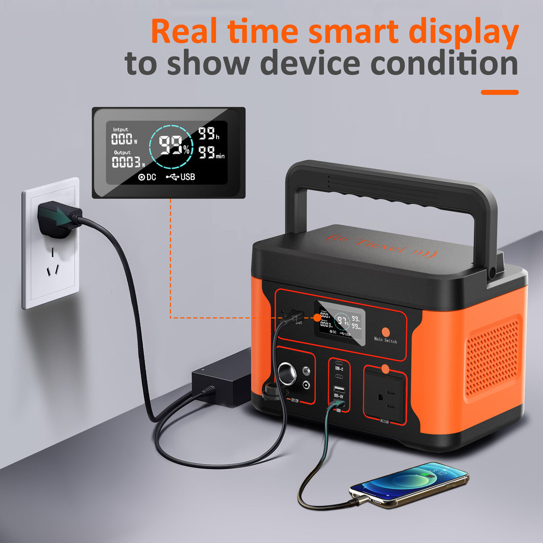 Tiexei power ,512WH/160000mAh , LiFePO4 Battery, 600W Power , Power 600W，1200W Power, Power 1200W，fast charging Battery，mobile power, portable power station, home generator , generator ，power station outdoor, power station, LiFePO4, home backup power,